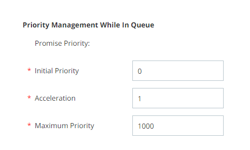 Image of priority management section of the CXone skill creation page