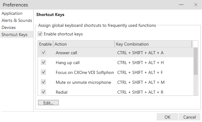 Manage Your CXone Softphone Shortcut Keys in MAX