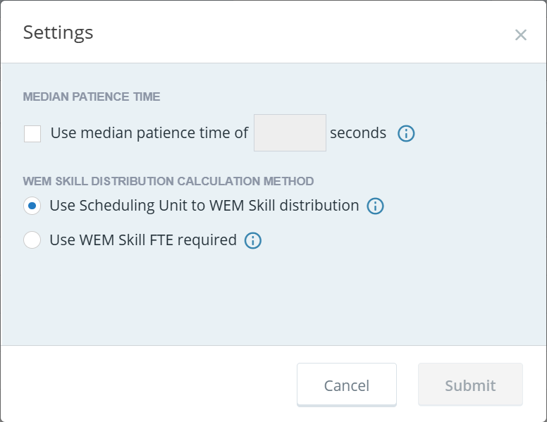 Screenshot of the Settings window
