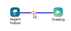 Image showing blue-highlighted connector.