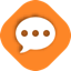 The icon for the Chat script type - a chat bubble with an ellipsis inside (...), in a diamond shape.