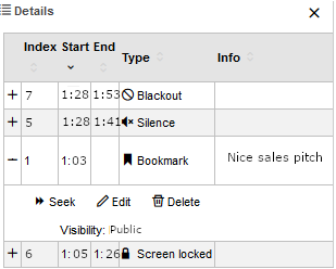 Details pane in the Media Player