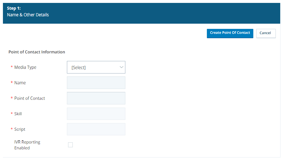 Manage Multiple Points of Contact Page