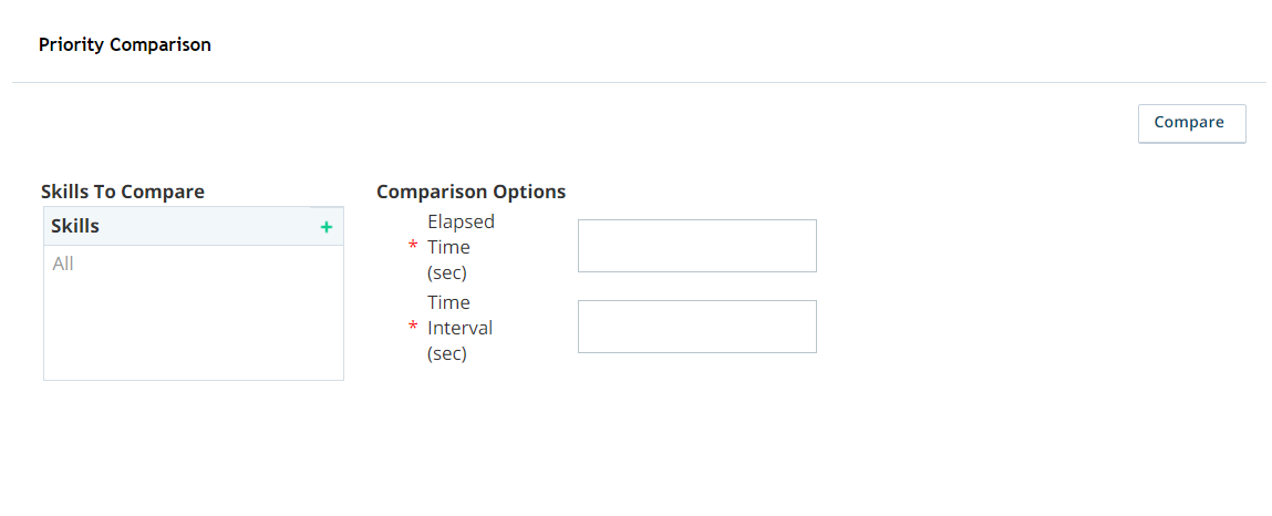 screenshot of the Priority Comparison tool.