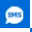 Symbol einer Sprechblase mit den Buchstaben SMS.