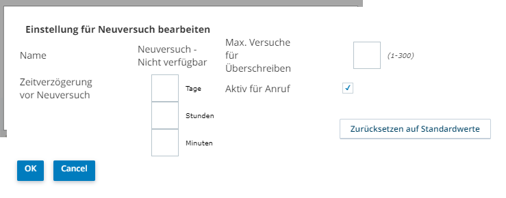 Fenster "Wiederholungseinstellung bearbeiten" für "Wiederholen - Schlummern" bearbeiten