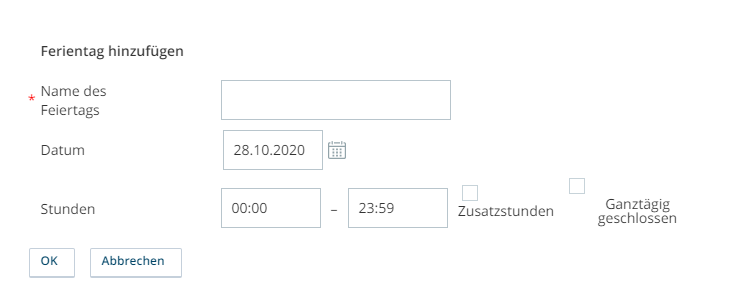 Bild des Dialogfelds "Urlaub hinzufügen"
