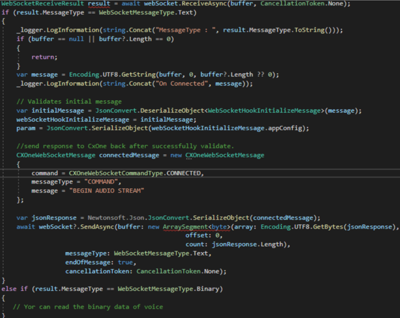 Bild eines Beispielcodes aus einem Code-Editor.