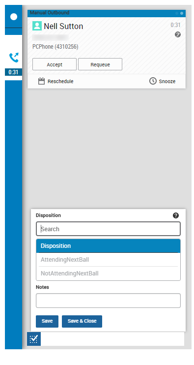 Bild des Dialers in Personal Connection.