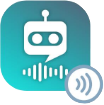 El ícono para la acción Conversación de Voicebot.