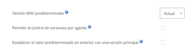 L a sección MAX de la pestaña Detalles en Unidades de negocio en ACD.