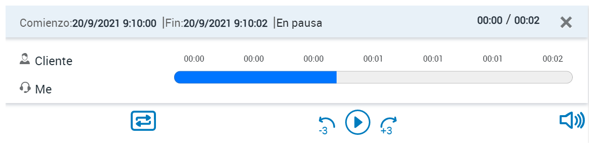 Reproductor asistente de CXone