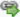 L’icône de lien Web, un symbole gris de bobines de cassettes avec une flèche verte.