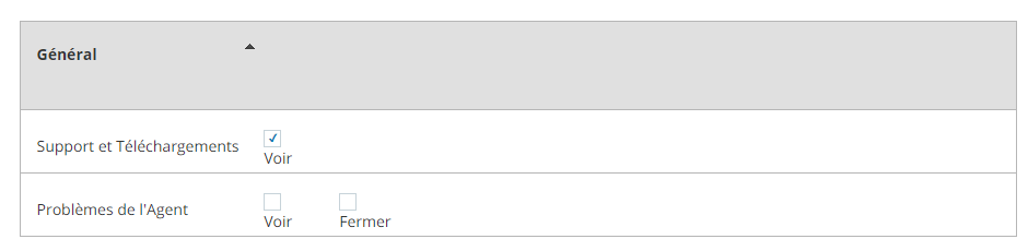 Capture d'écran des autorisations permettant aux utilisateurs de télécharger Studio