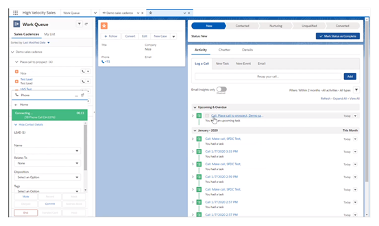 Salesforce Agent의 작업 대기열 창.