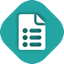 The icon for the Work Item script type-a piece of paper with one corner folded down and a bullet list on it.