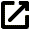 pictogram van een doos met een pijl die naar de rechterbovenhoek wijst.