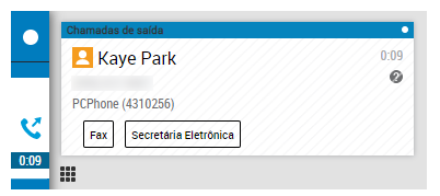 Imagem do botão de secretária eletrônica na interface do Conexão Pessoal.