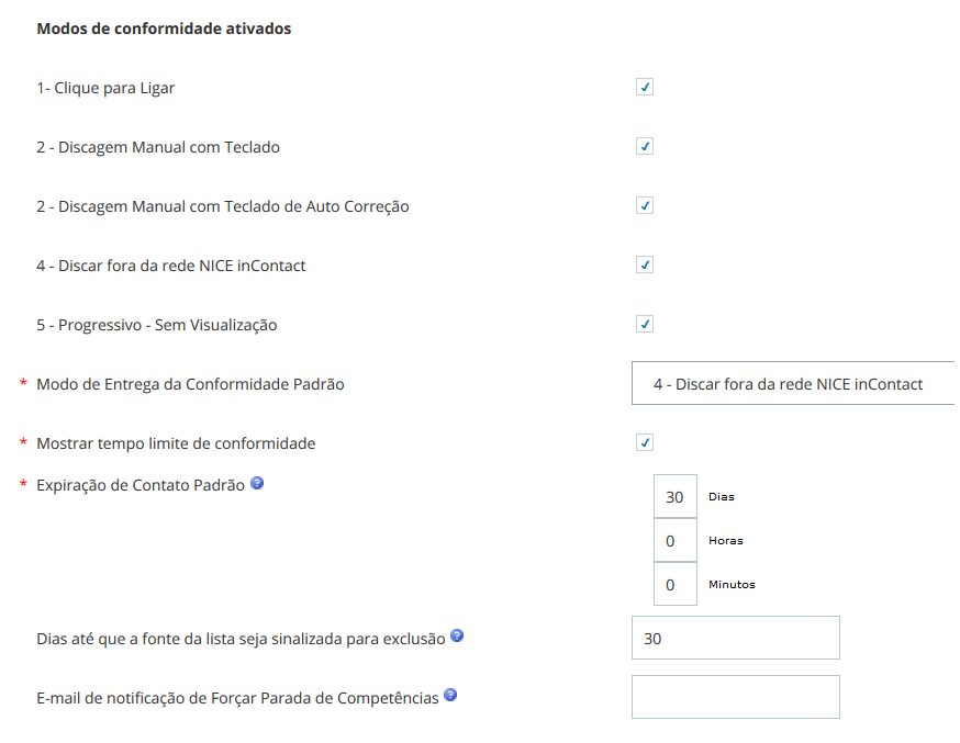 Captura de tela da seção Estratégia de saída da página Detalhes da unidade de negócios