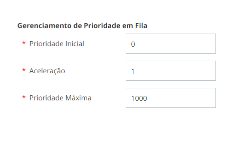 Imagem da seção de gerenciamento de prioridade da página de criação de competências do CXone