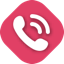 The icon for the Phone script type - an old-style phone handset with curved lines indicating sound coming out of it.